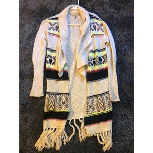 Princess by Vera Wang long fringe sweater